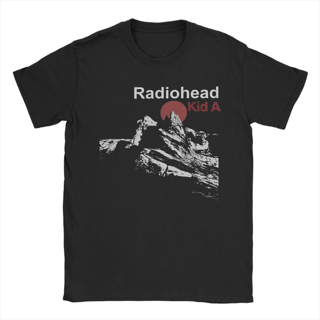 Radiohead Rock Vintage Hip Hop T Shirts Men Women Cotton Leisure T-Shirt Crewneck Tees Short Sleeve Clothes 4XL 5XL