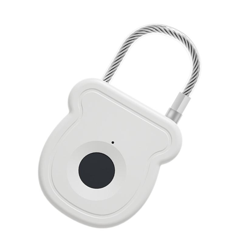 Outdoor Luggage Intelligent Fingerprint Lock Waterproof Rechargeable Padlock Outdoor Keyless Security Lock Enduring