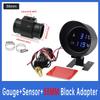 Car Water Temperature Gauge With volt meter 2 in 1 LCD Car Truck Gauge+ 26-40MM Water Temp Joint Pipe 10MM Water Tempe Sensor