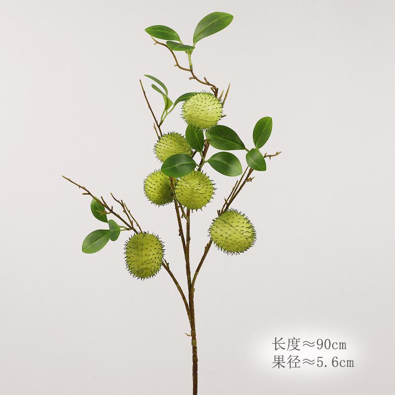 

Single simulated puffer fish fruit natural wind simulated green plant gardening flower arrangement decorative ornament