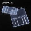 Plastic Storage Box Portable Durable Transparent Small Items Case Square Jewelry Beads Container Power Tools Holder