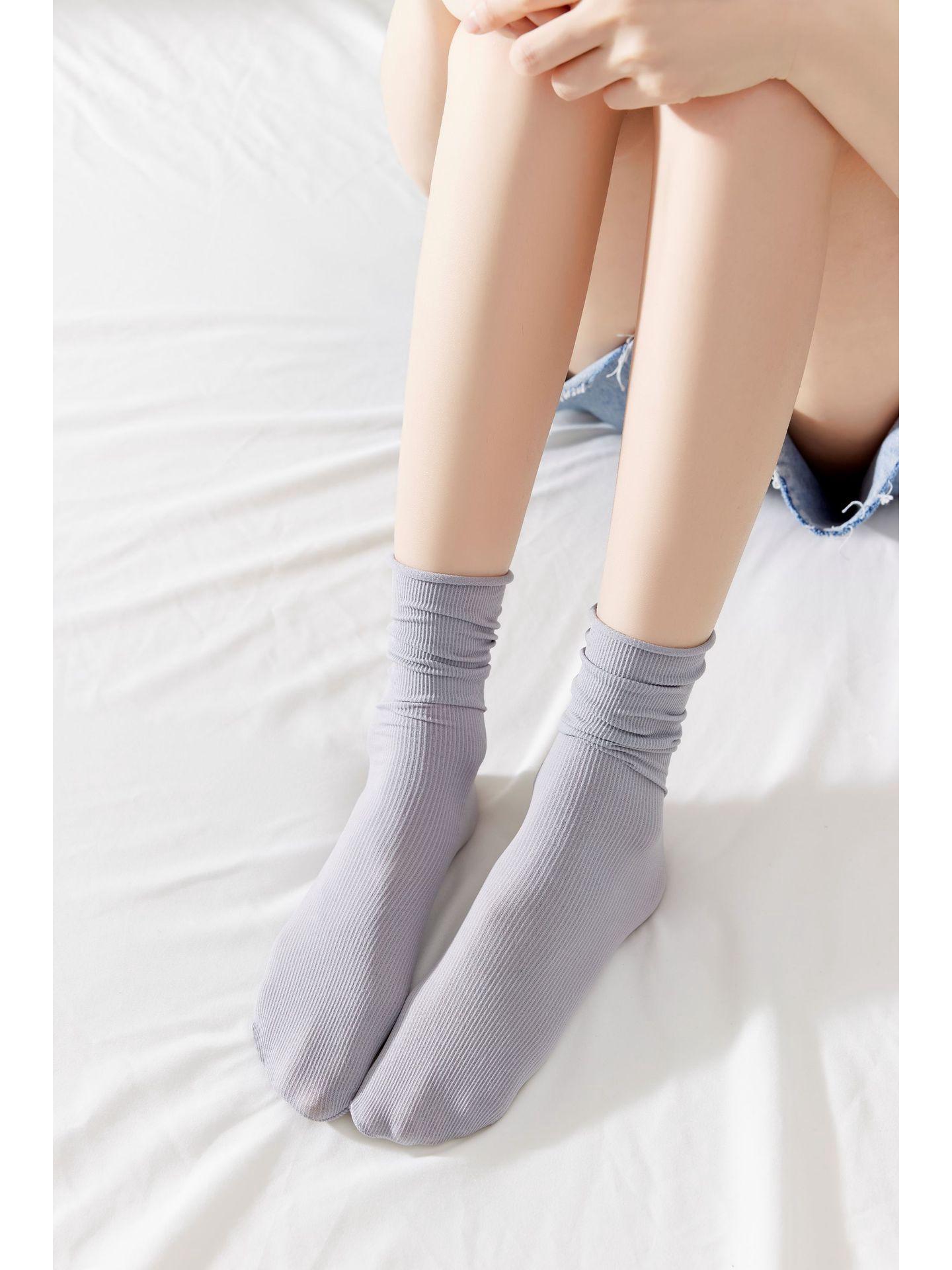 

Women s Summer Breathable Mid-Calf Fashion Socks - Cool & Versatile Candy Colors One Size