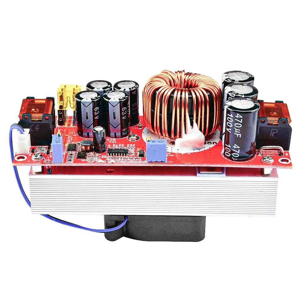 1200/1500/1800W DC-DC Boost Converter Step Up Power Supply Module 10-60V to 12-90V Adjustable Voltage Charger 20/30/40A
