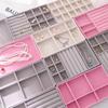 6 stuks/set Sieraden Organizer Velvet Sieraden Opbergbak Display Ring Armband Ketting Opbergdoos Vitrine Lade Organizer Bakken