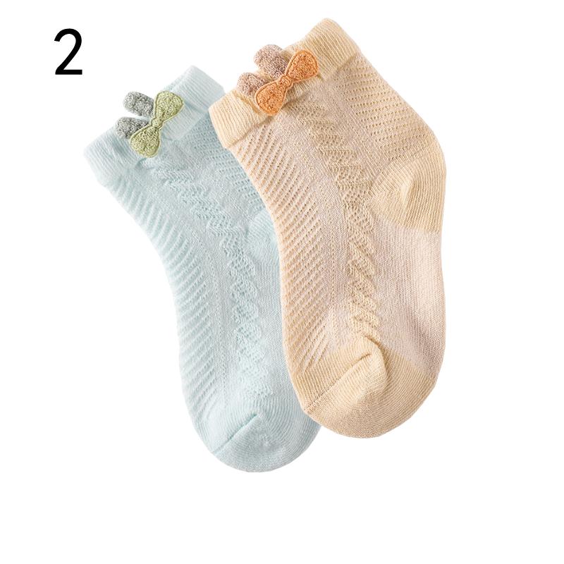 2Pair/lot New Newborn Socks Summer Thin Boys and Girls Baby Socks
