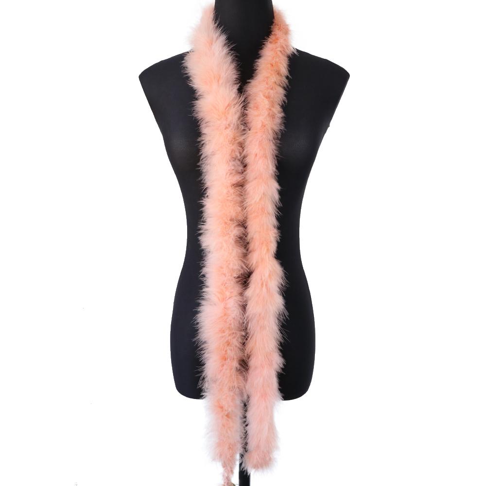 DIY 11G Marabou Feathers Boa For Shaw 2 Meters Turkey Plumes Frigne For DIY Wedding Dress Clothing Shawl Decoration Sewing Crafts
