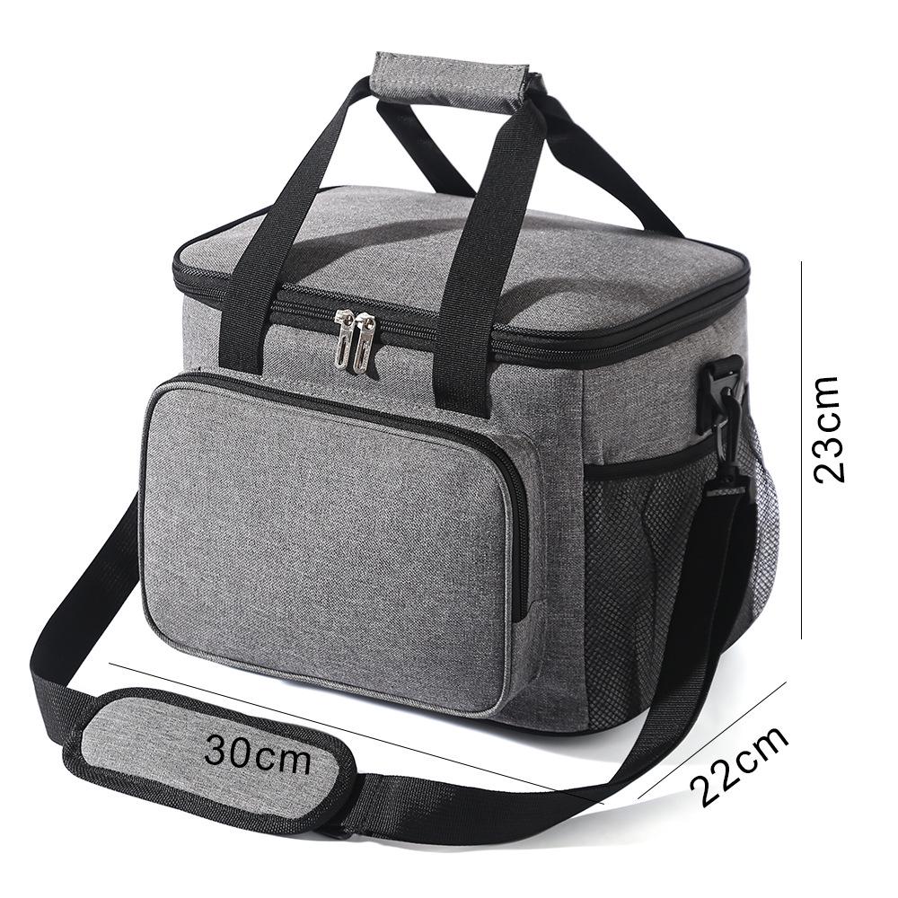 Large Capacity Thickened Aluminum Foil Insulated Bag for Outdoor Picnic and Takeaway, with Ice Pack Compatibility