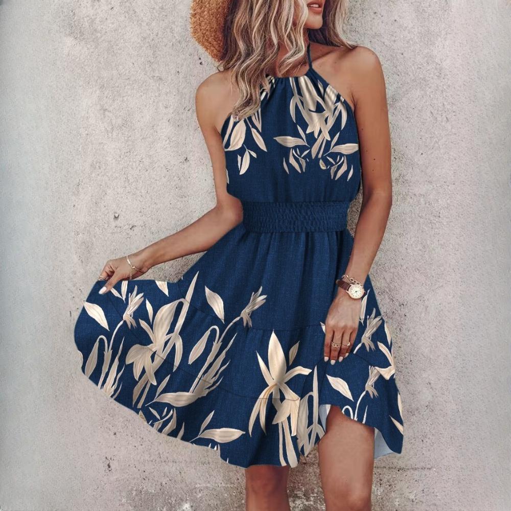 BITCED Women's Summer Fashion Sleeveless Sexy Strapless Neck Women's Dresses