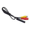 Car Reverse Backup Camera 4-Pin Male To Female Connector RCA CVBS Wire Signal Power Adapter Harness 1PC