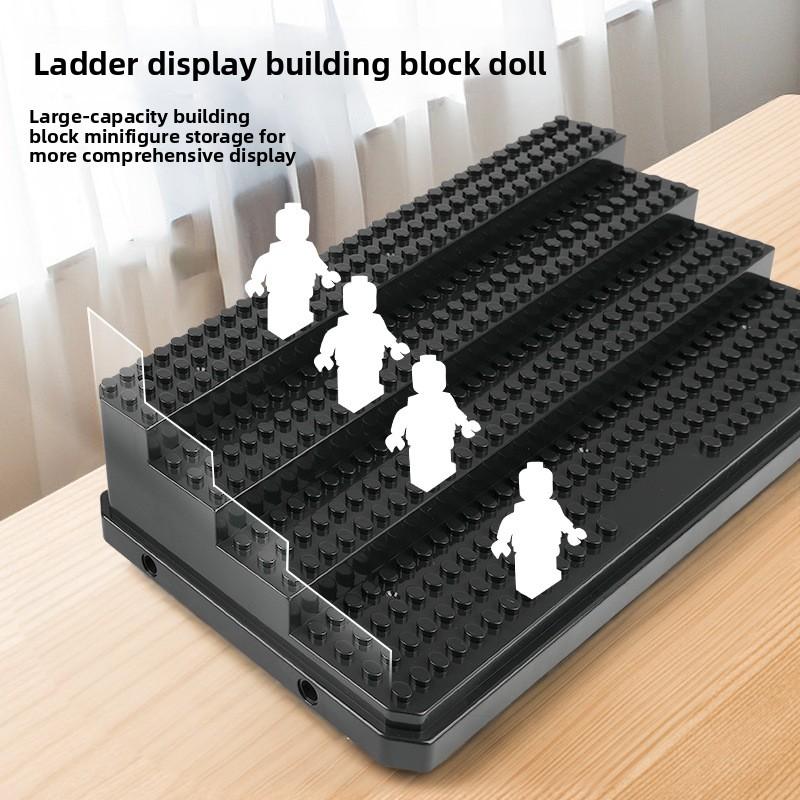 Works With featuring Lego detachable step transparent acrylic dust-proof ornaments transparent cover display storage box joytoy