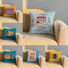 Sardines Art Cushion Cover Soft Reversible  Durable Pillow Cover  MultiScene Use for Home  Car Daily Comfort