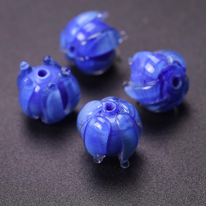 6pcs/Lot Animal Dragonfly Bee Butterfly Glass Beads For Jewelry Making Supplies Cactus Flower Spacer Bead Diy Accessories Bulk