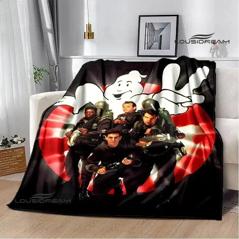 Coperta Stampata Cartoon G-Ghostbusters Calde Coperte in Flanella Morbide e Confortevoli Coperta da Casa Viaggio Fodere per Letto Regalo di Compleanno