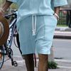 Multi-pocket Spring/Summer Straight-leg Wide-leg Sports Casual Jacquard Shorts