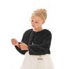 Girls' Faux Rabbit Fur Long-Sleeved Cape Coat