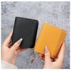 Fashion Solid Color Women Wallet Short PU Leather Bifold Coin Purse with Zipper Multi Slot Card Bag Travel