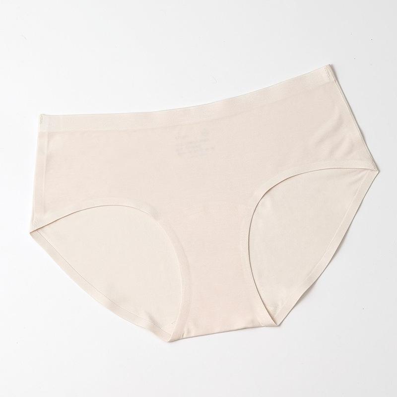 Women's Spring and Autumn 7A Antibacterial No Trace Naked Feeling Extended Underwear