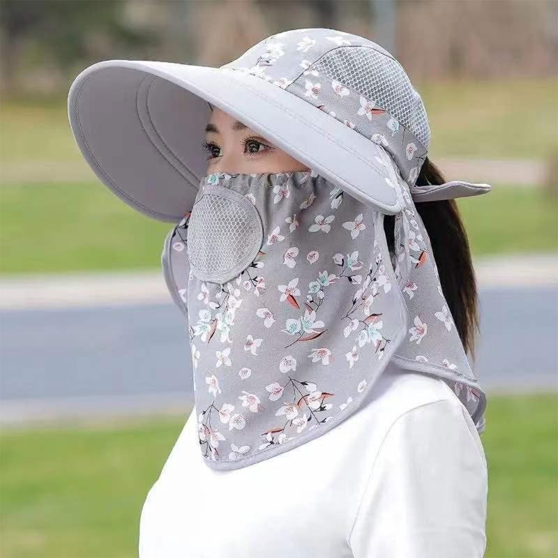 Sun Hat Female Summer Hat Cover Face Sun Hat All-match Summer Hat with B