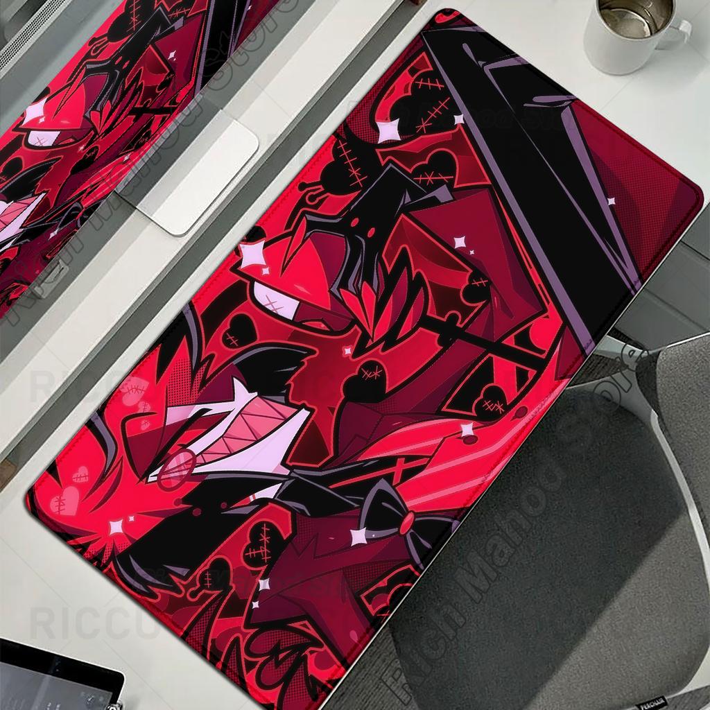 Podkładka pod mysz Anime Hazbin Hotel Podkładka pod mysz Antypoślizgowa Guma Duża Podkładka na biurko Akcesoria komputerowe Podkładka pod klawiaturę Gracz PC XXL Mata do gry Dywan
