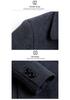 2024 Men's Mid-Length Wool Cashmere Coat - Winter Plus Size Business Style
