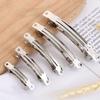 20Pcs Silver DIY Hairpins Base Hair Clips Metal Spring Hair Clip Fashion DIY Spring Clips  Girls