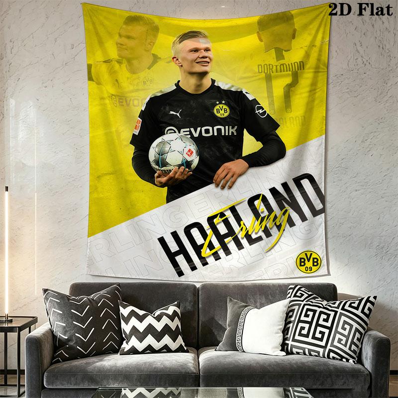 Erling Braut Haaland Wall Hanging Printed Fabric Blanket Decorative Tapestries for Bedroom Living Room Home Decor