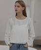 DEHEVE Bustier Layered Blouse [Cream]