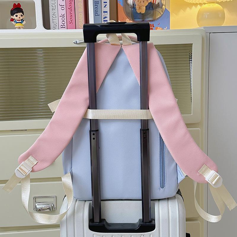 Cute Gaoyan College, Small Style, Fresh and Transparent Pain Bag, High School Student Large-capacity Schoolbag, High School Student Backpack