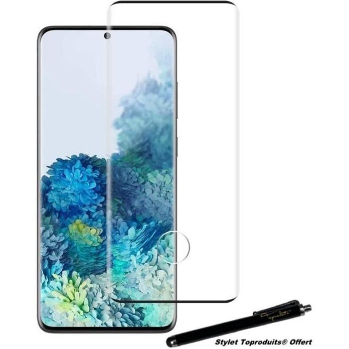 Verre trempé pour Samsung Galaxy S21 Ultra film de protection en couverture complète 3D avec Stylet Toproduits®