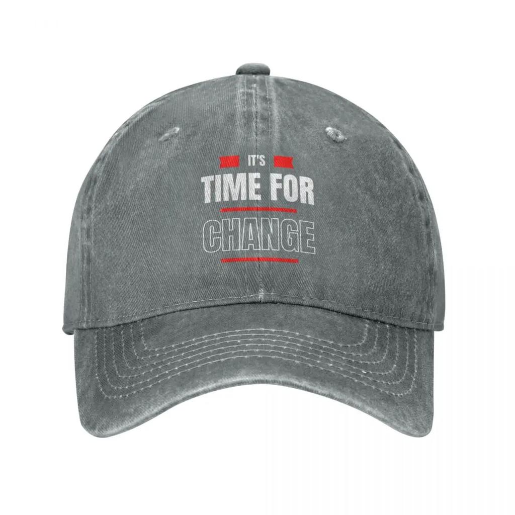 It's Time For Change Baseball Cap New Hat Custom Cap Designer Man Hat Women'S