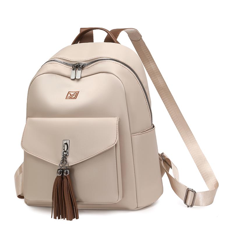 Tassel Large Capacity Outdoor Female Backpack Student Schoolbag