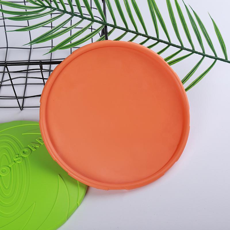Pet Dog Frisbee Silicone Flying Disc Toy For Large Dog Outdoor Playing Training