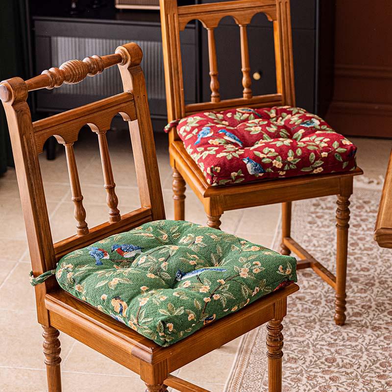 Cuscino per Sedia da Pranzo Antiscivolo Stile Americano con Cinghie – Resistente allo Sporco, Comodo e Fresco per Lunghe Sedute