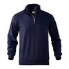 Retro Casual Stand Up Collar Zipper Pullover Loose Knit Jacquard Autumn/winter Long Sleeved Sweatshirt