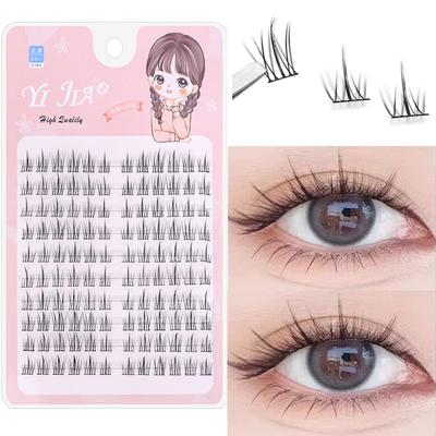 120 Stück große Kapazität falsche Wimpern C-Typ Wimpern Manga Wimpern natürliche individuelle Cluster Wimpern schnelle DIY falsche Wimpern