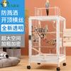 Acrylic Transparent Splash-Proof Bird Cage for Parrot Cockatiel Budgie Lovebird Breeding Villa Large Size Home Use