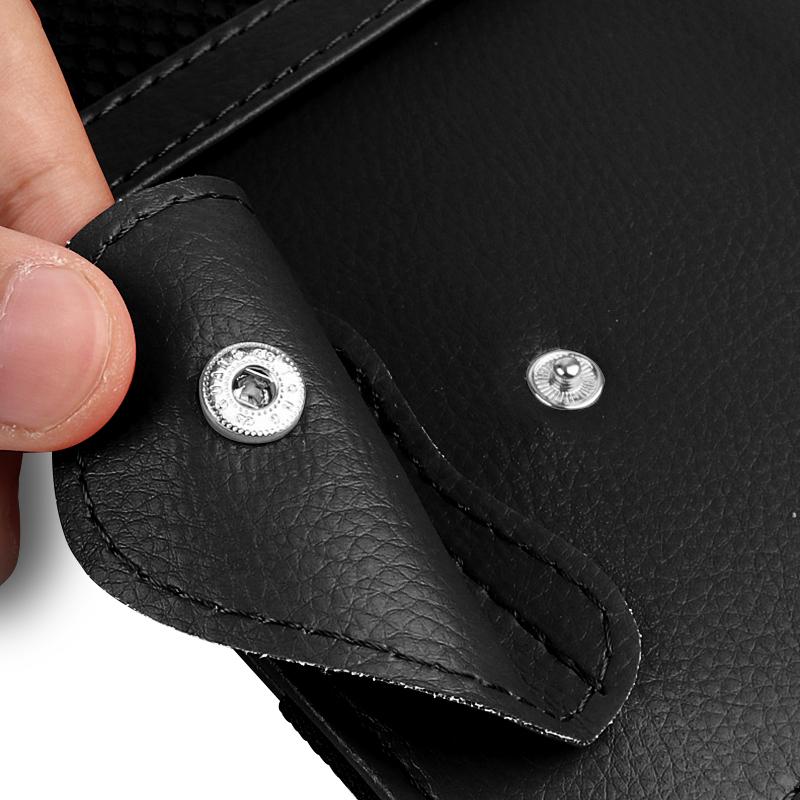 Car Sun Visor Storage Card Bag Glasses Clip Phone Holder Car Styling For Cadillac XT5 XTS CTS BLS SLS DTS SRX Escalade Tiburon Deville