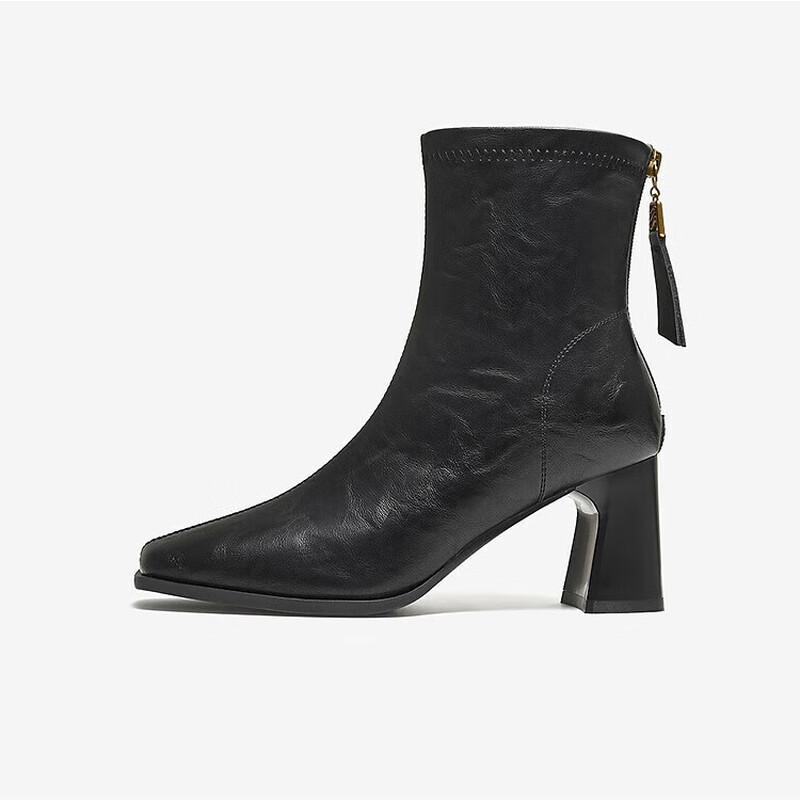BASTO Women s F5217DD5 Winter Chunky Heel Ankle Boots 36