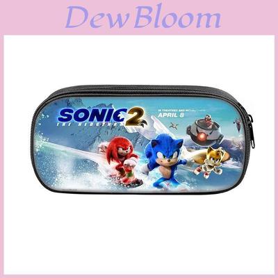 Estojo de Lápis Sonic The Hedgehog com Material de Nylon para Alunos Escolares e Colecionadores