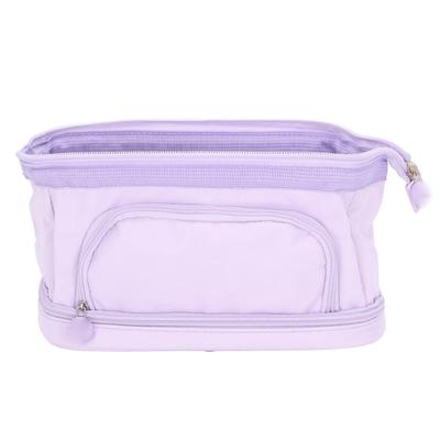 Multifunction Pencil Bag Double Layer Large Capacity Portable Double Zipper Pencil Bag for School Office College