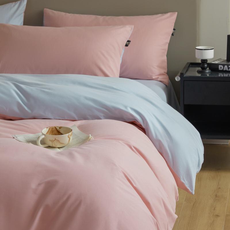 A-Class 100S Long-Staple Cotton Sateen Brushed Solid Bedding Set Duvet Cover Set Luxurious Milled Softness, Smooth