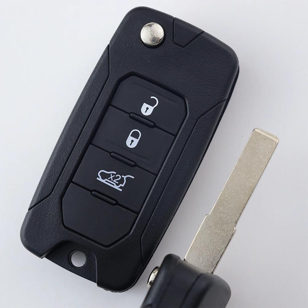 Autoschlüsselanhänger Hülle Gehäuse für Jeep Renegade Compass 2016 2019 2020 2021 für Fiat 500X 2015 2017 2018