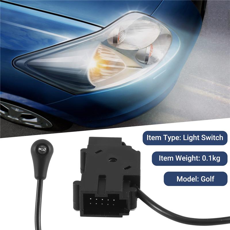 AU34-Car Auto Headlight Fog Light Sensor Control Module For Golf Mk5 6 Mk6 Jetta 5 Mk5 Tiguan Touran Passat B6 3C Scirocco