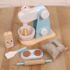 Playing House Wooden Kitchen Home Appliances Toys Children's Simulation Oven Bread Maker Juicer Cutting Music Kitchenware
