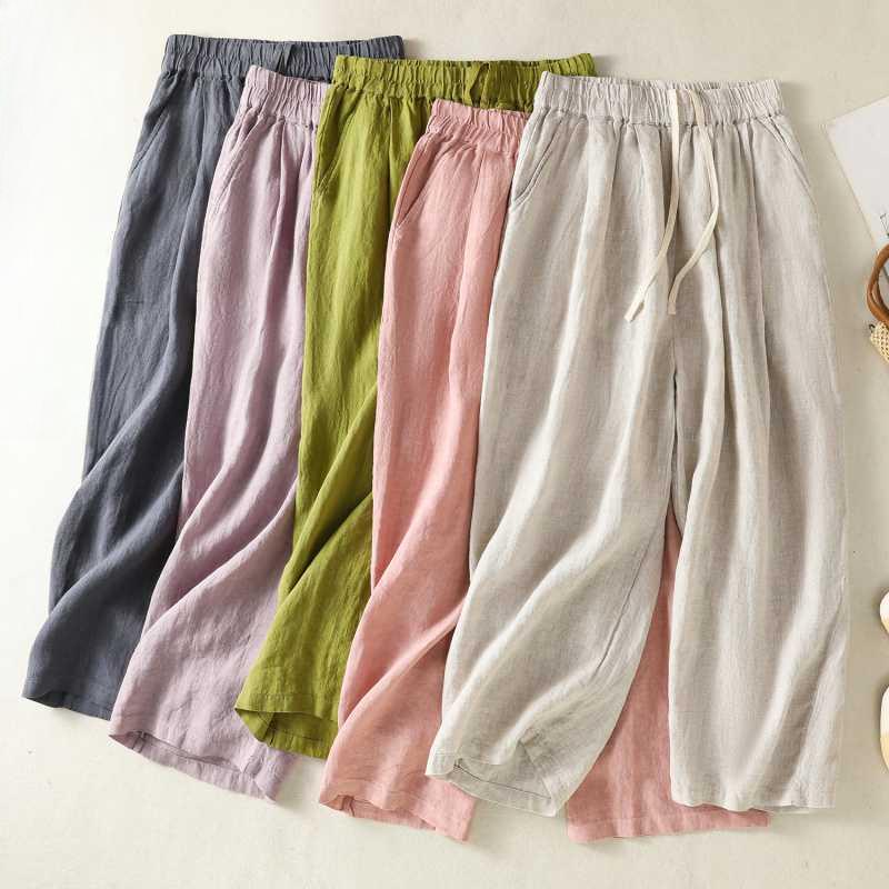 

Women s Versatile Cotton Trousers 2XL сірий колір