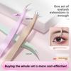 3pcs/set Eyelash Tweezers, Eyelash Curlers Clip, Grafting Curlers False Eyelashes Tweezer, Eyelash Beauty Tools