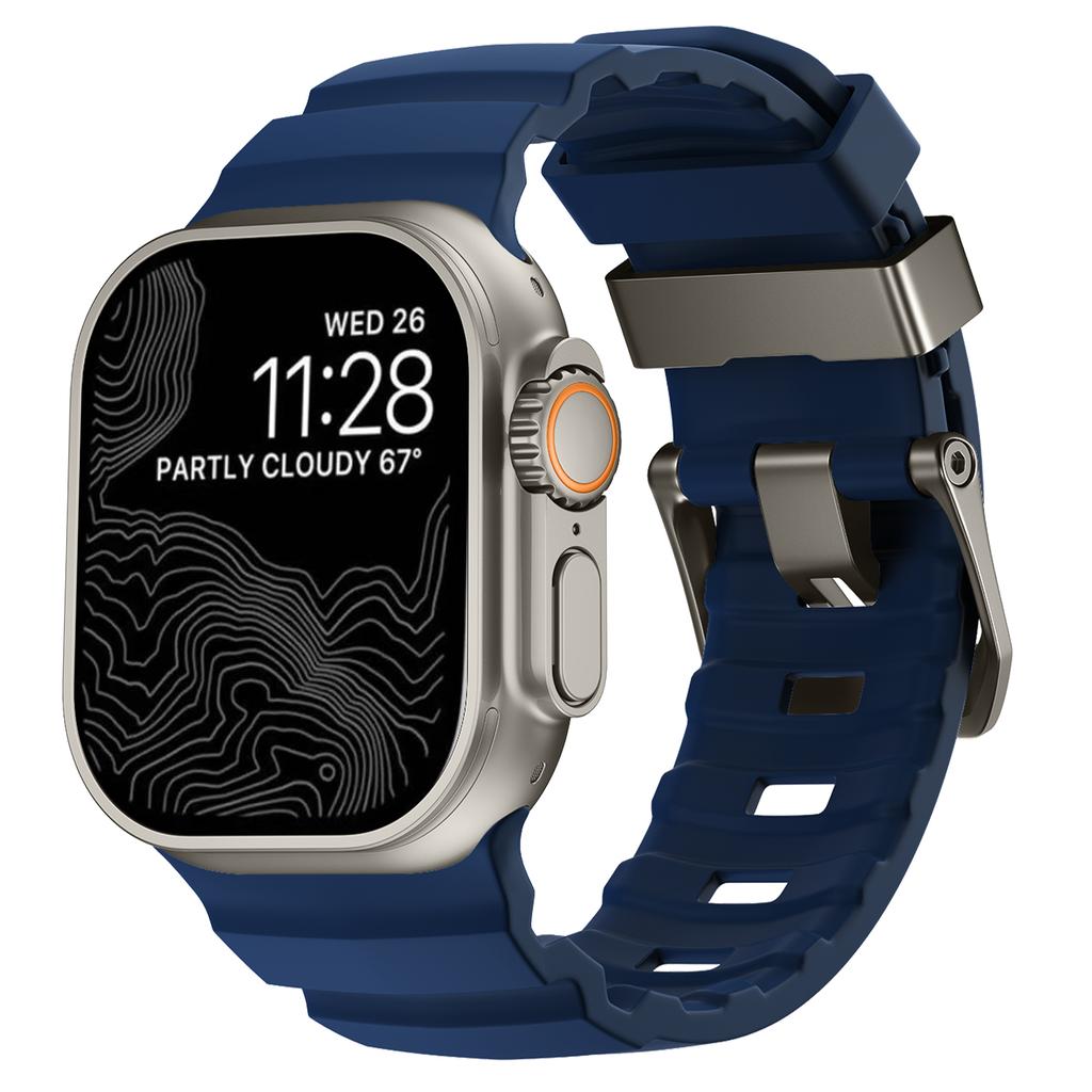 Trail Silicone Strap For Apple Watch Ultra 3 2 49mm Band 11 10 9 8 7 46mm 45mm High-end Bracelet Wristband iWatch 6 5 SE 3 44mm