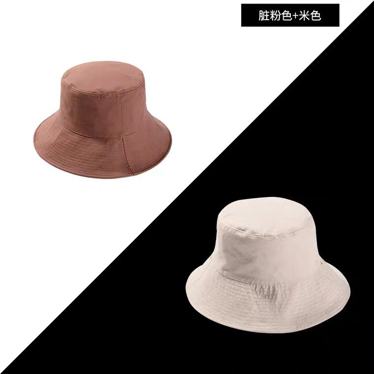 

Интернет-знаменитость двусторонняя шляпа-ведро женская летняя универсальная солнцезащитная козырек литературная шляпа от солнца прилив M（56-58cm）