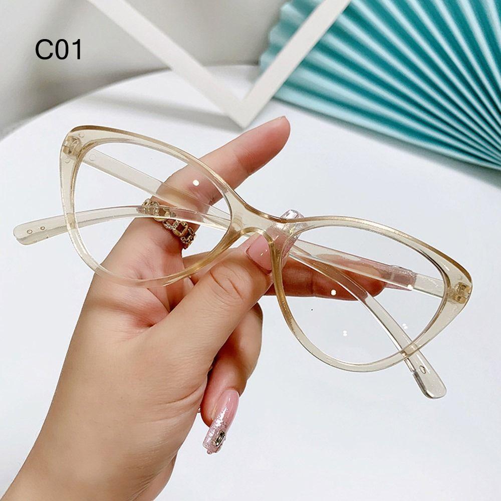 Retro Cat Eye Glasses for Women Fashion Blue Light Blocking Glasses Computer Games Reading Eyewear Clear Lens Black Frame