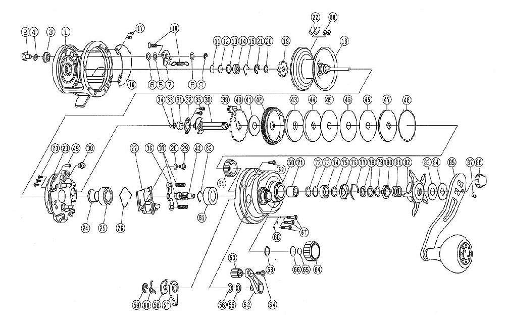 Daiwa Reel Genuine Parts 19 Catalina 15H Spool Part Number 18 Part Code 129701 00630050129701 (18-21)